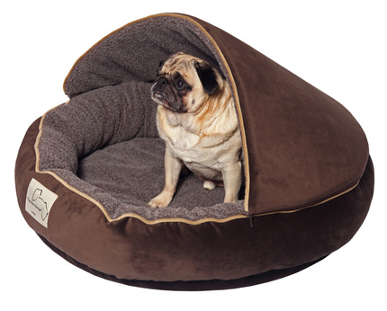 hooded dog bed